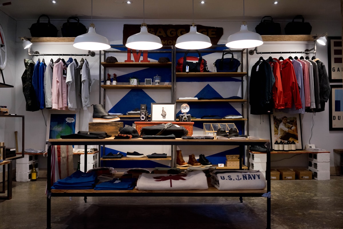 Interieur van een moderne retailruimte